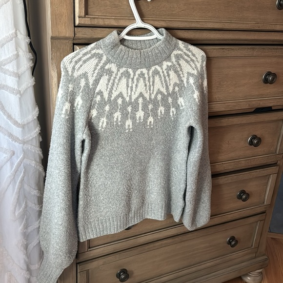 Guess Fair Isle Sweater - size Small - Grey - Picture 2 of 5